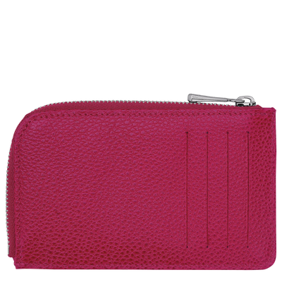 Le Foulonné Card holder, Beetroot