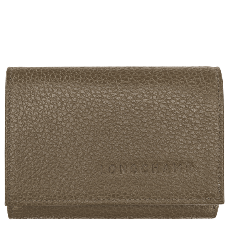 Le Foulonné Compact wallet , Caper - Leather  - View 1 of  3