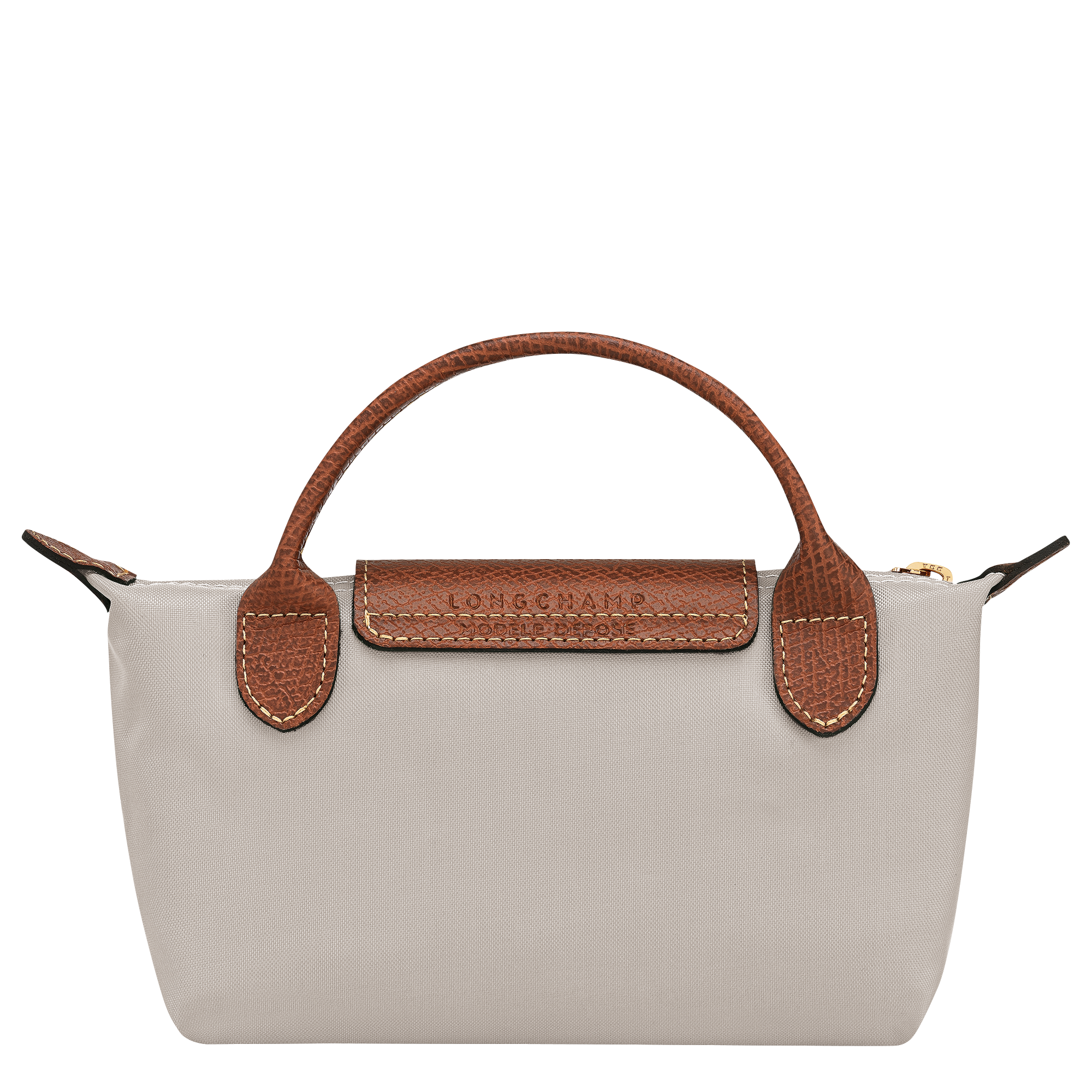 Le Pliage Original Pouch with handle, Pebble