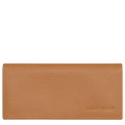Le Foulonn&eacute; Long continental wallet , Pecan - Leather