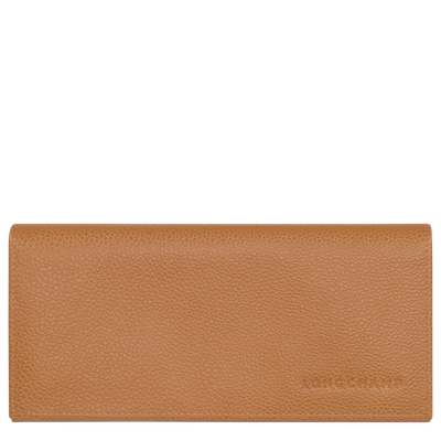 Le Foulonn&eacute; Long continental wallet , Pecan - Leather