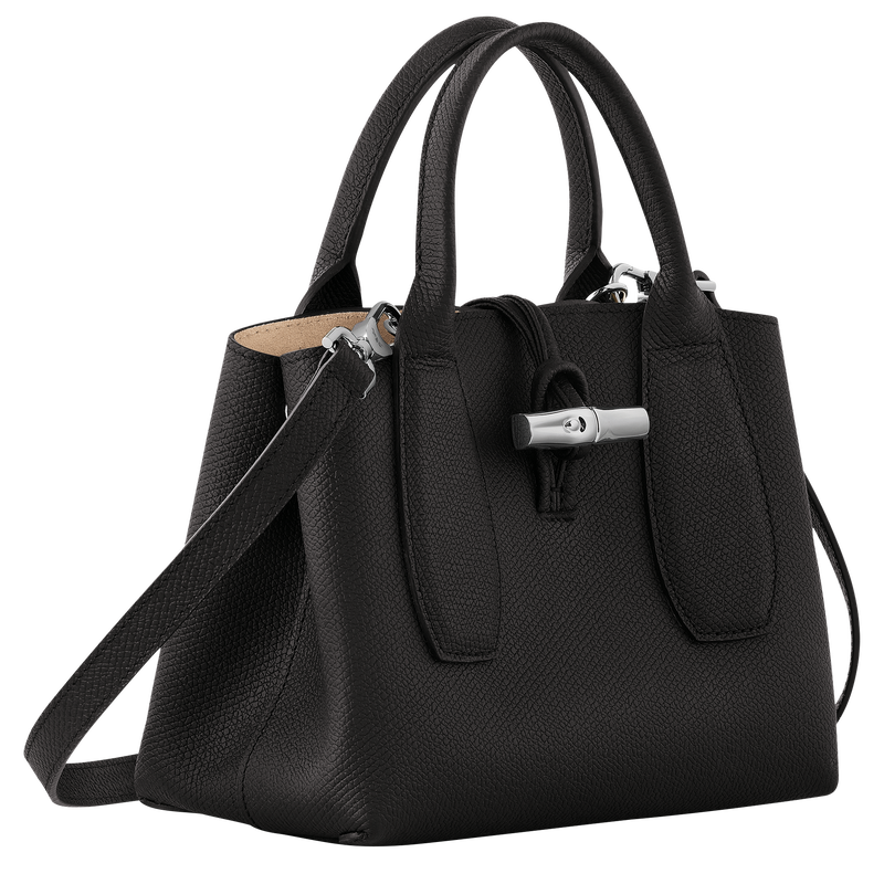 Le Roseau S Handbag , Black - Leather  - View 3 of 6