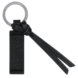 Schlüsselanhänger Longchamp 3D , Leder - Schwarz