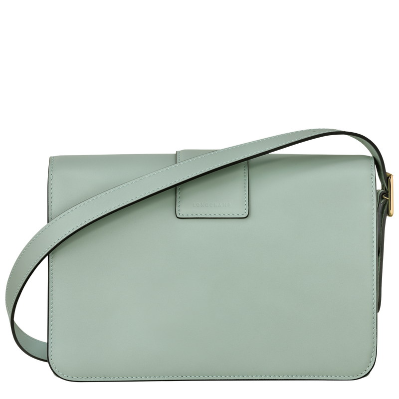 Box-Trot M Crossbody bag , Green-gray - Leather  - View 4 of  6
