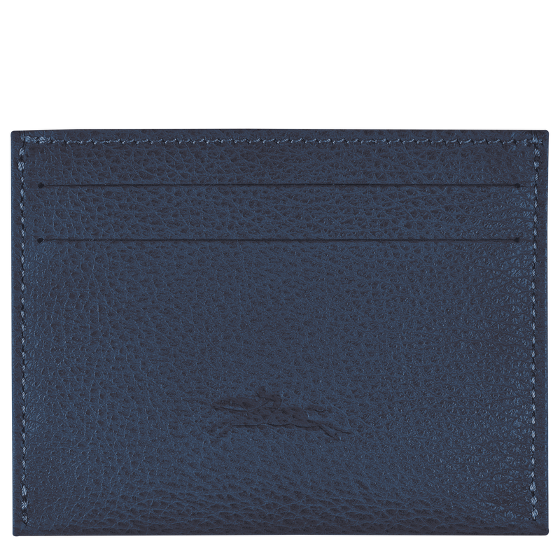 Le Foulonné Cardholder , Navy - Leather  - View 2 of 2