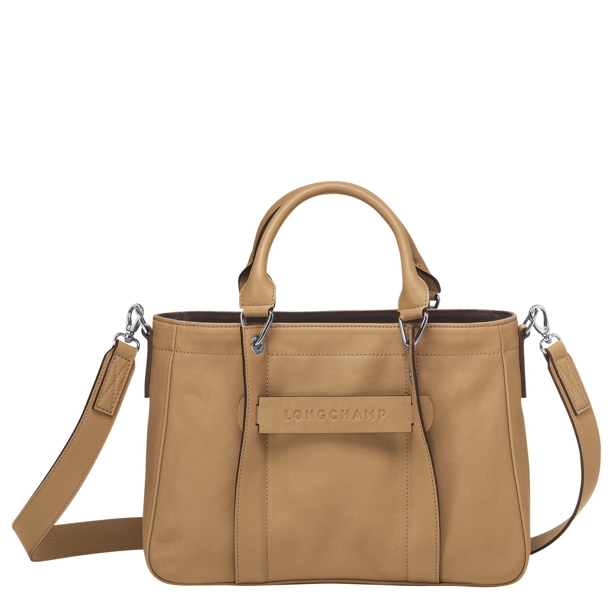 longchamp satchel leather