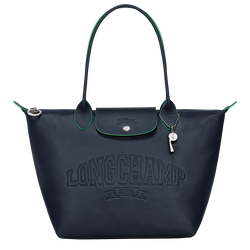 Shopping bag M Le Pliage Xtra , Pelle - Blu Navy