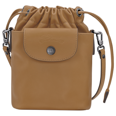 Le Pliage Xtra Buckettas , Tabak - Leder