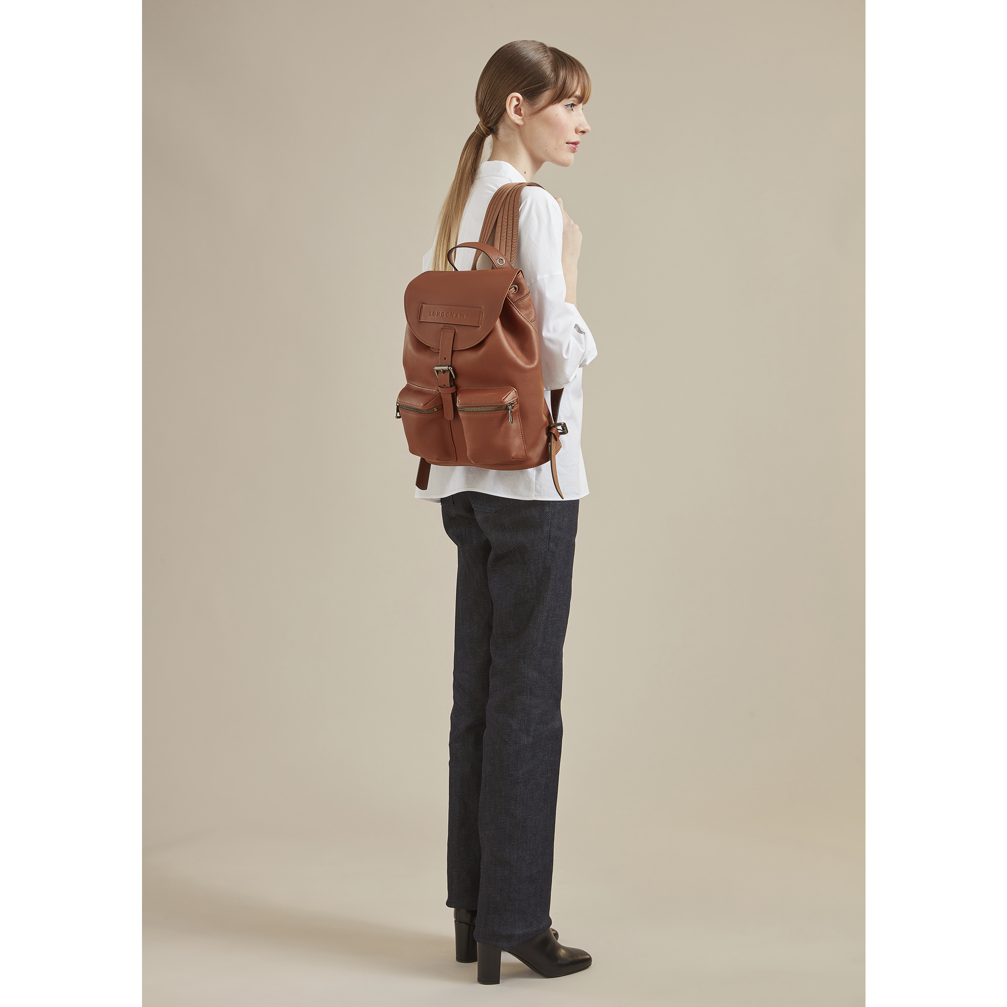 longchamp backpack khaki