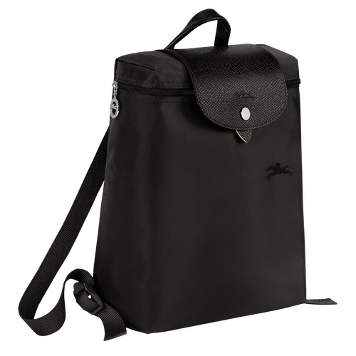 Le Pliage Green M Backpack , Black - Recycled canvas - View 3 of  6