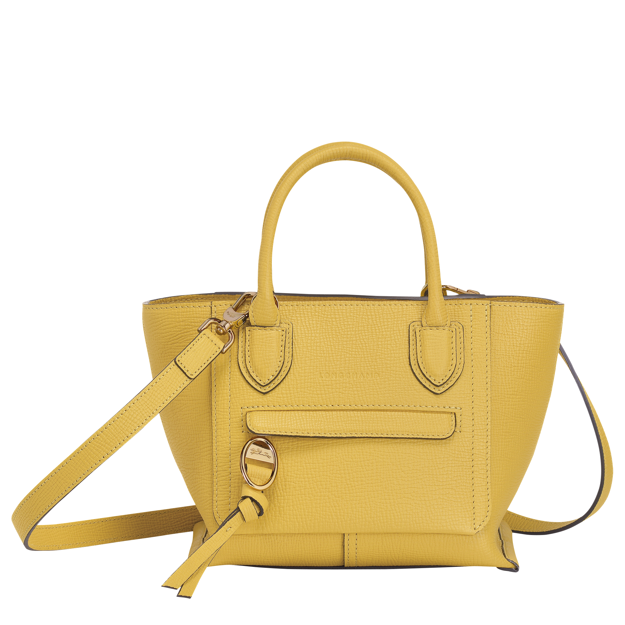 longchamp yellow tote bag