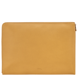 Le Foulonné Laptop case , Nutmeg - Leather