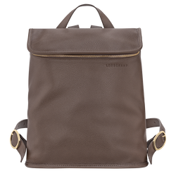 Le Foulonné M Backpack , Taupe - Leather