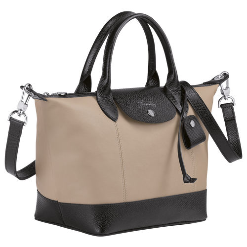 Top handle bag S Le Pliage Cuir Greige (L1512HVA484) | Longchamp US