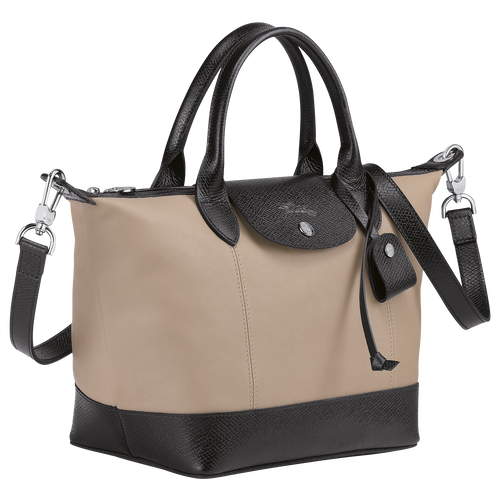 Top handle bag S Le Pliage Cuir Greige (L1512HVA484) | Longchamp US Top handle bag S Le Pliage Cuir Greige (L1512HVA484) | Longchamp US
