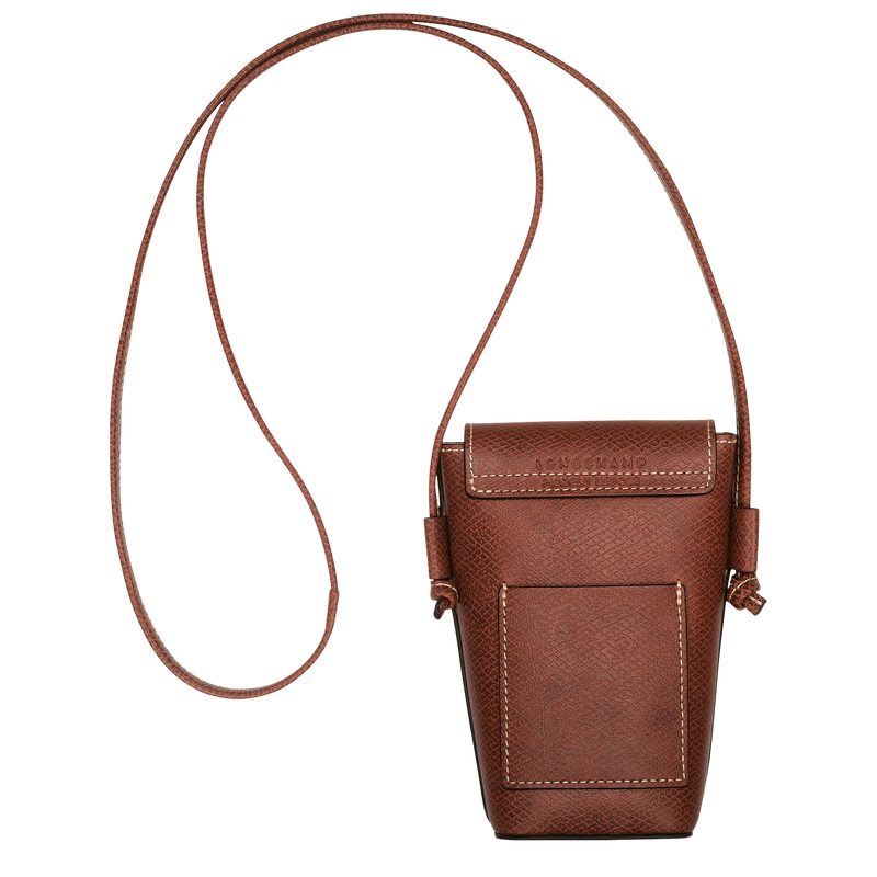 Custodia per cellulare con laccio in cuoio &Eacute;pure , Pelle - Marrone  - View 4 of  4