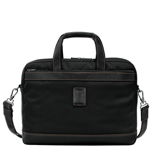 Boxford L Briefcase , Black - Recycled canvas - View 1 of  5