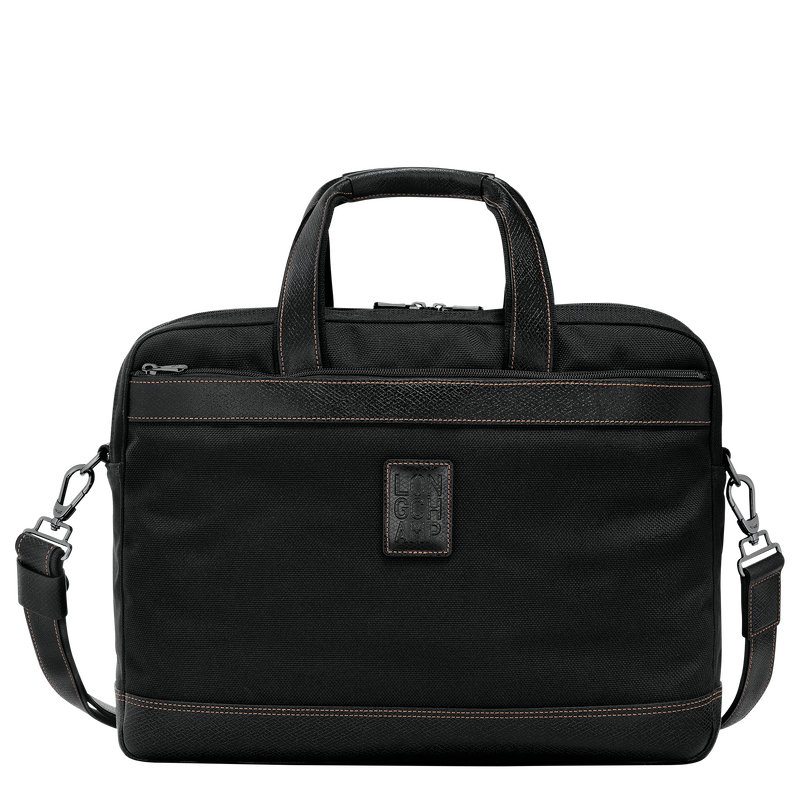 Boxford L Briefcase , Black - Recycled canvas  - View 1 of 5