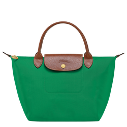 Le Pliage Original Tas met handgreep aan de bovenkant S , Groen - Gerecycled canvas