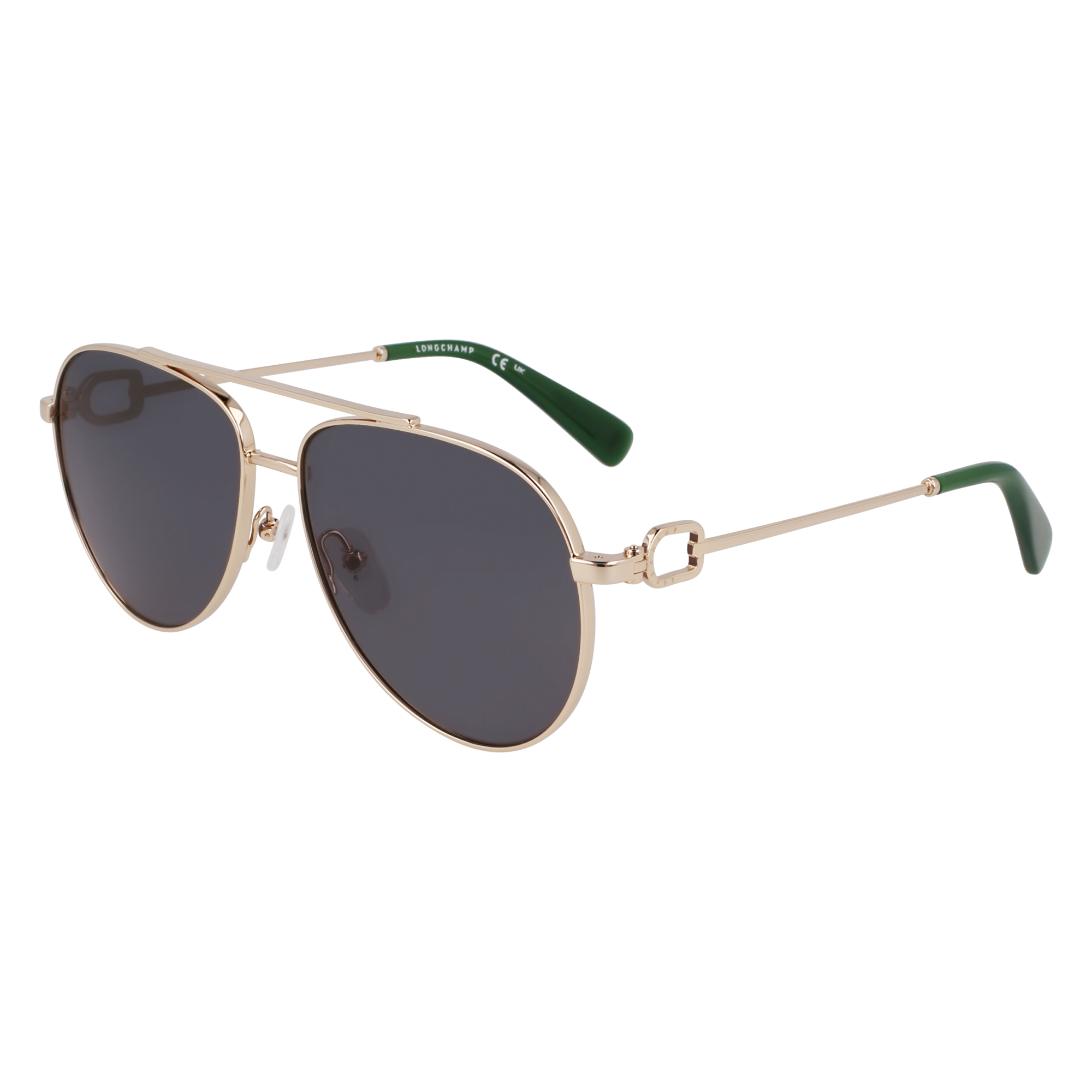 null Sunglasses, Gold/Green
