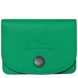 Porte-cartes Le Pliage Xtra , Cuir - Vert