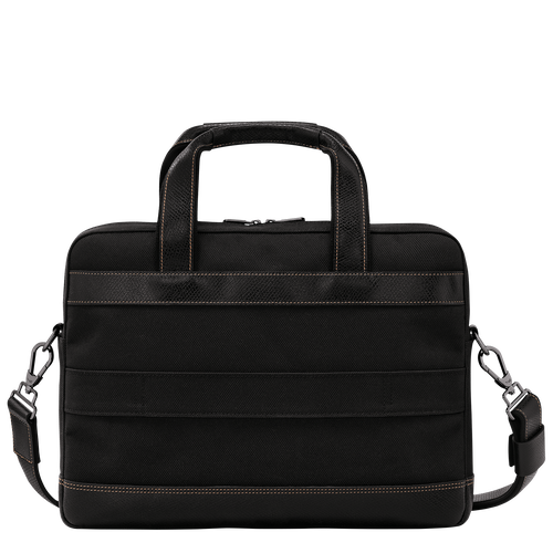 Boxford S Briefcase , Black - Recycled canvas - View 4 of 5