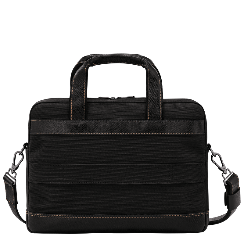 Boxford S Briefcase , Black - Canvas  - View 4 of  5