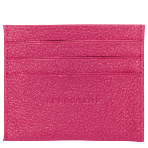 Le Foulonné Card holder, Pink/Silver
