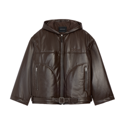 Jacket , Mocha - Leather