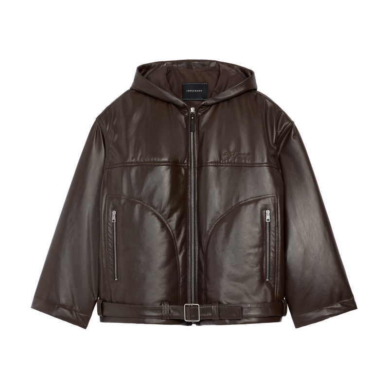 Chaqueta , Cuero - Moka  - Vista 1 de 2
