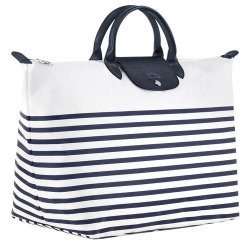 Reisetasche S Le Pliage Collection , Canvas - Marine/Weiss - Ansicht 3 von 5