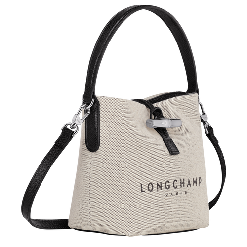 Roseau XS Bucket bag , Ecru - Canvas - View 3 of 5