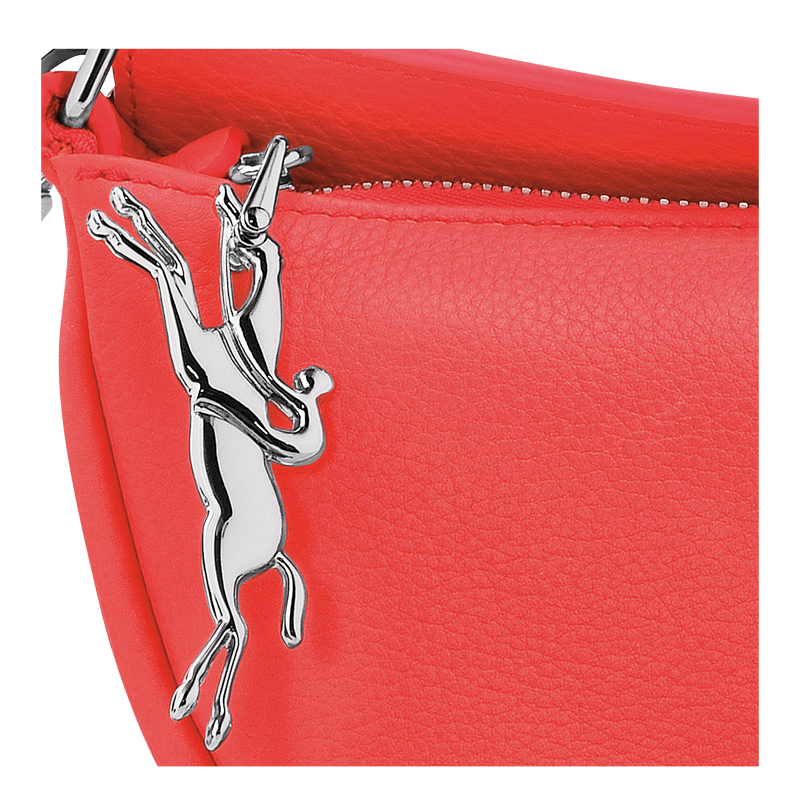 Smile S Crossbody bag , Strawberry - Leather  - View 7 of  7