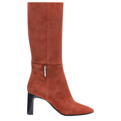 Roseau Heeled boots , Mahogany - Leather