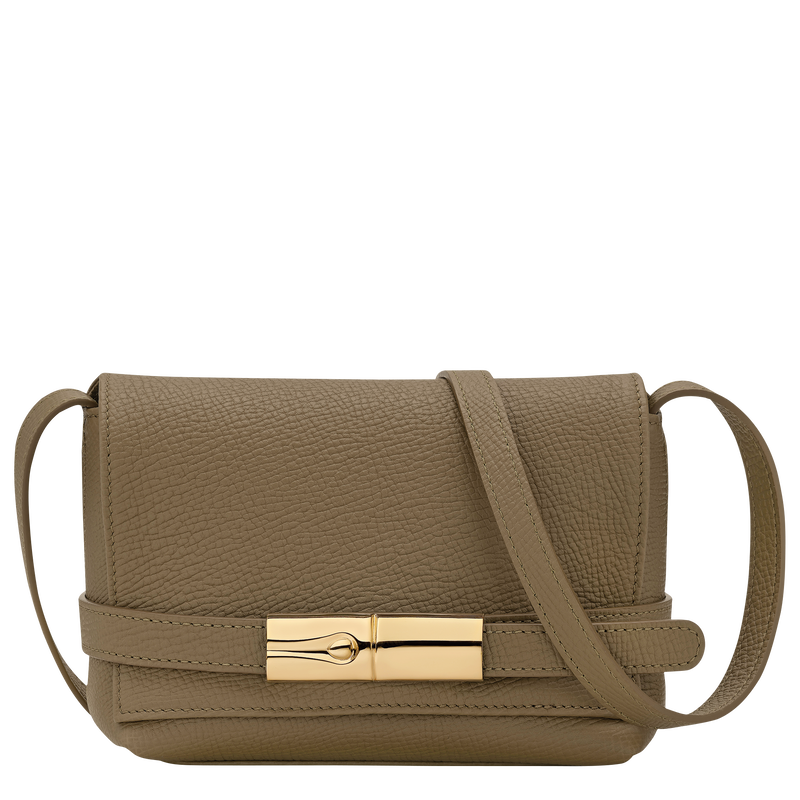 Sac bandouli&egrave;re S Le Smart , Cuir - Olive  - Vue 1 de 6