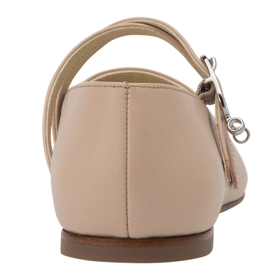 Le Foulonn&eacute; Ballerinas, Creme