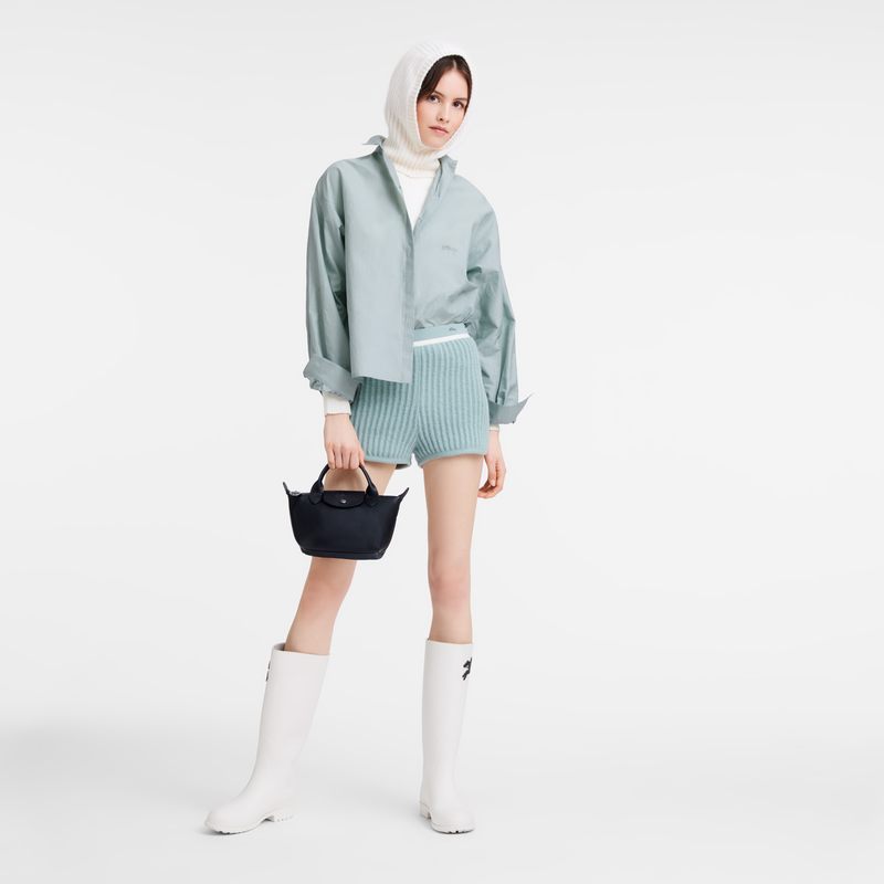 Longchamp xs le pliage leather crossbody tote clearance