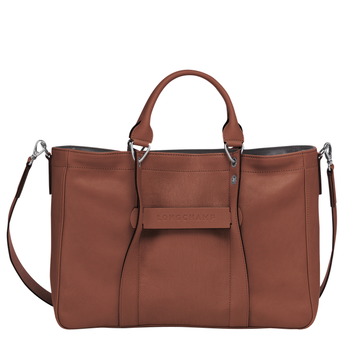 Top handle bag M Longchamp 3D Cognac (L1285772504) | Longchamp EN