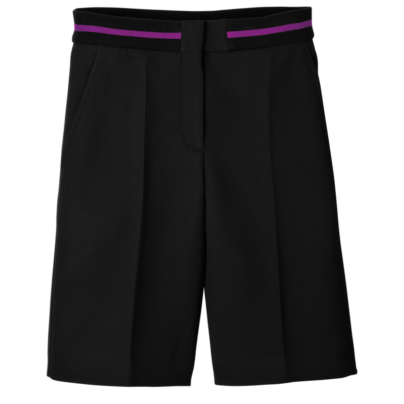 Bermuda shorts , Black - Double faced  - View 1 of  4