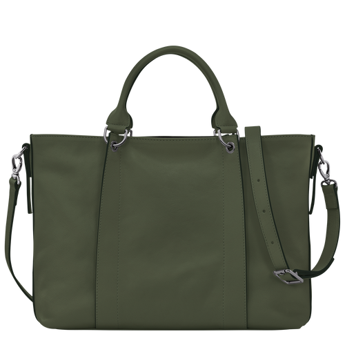 Longchamp 3D L Handbag , Khaki - Leather - View 4 of  6