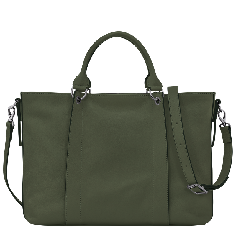 Handtasche L Longchamp 3D , Leder - Khaki  - Ansicht 4 von 6
