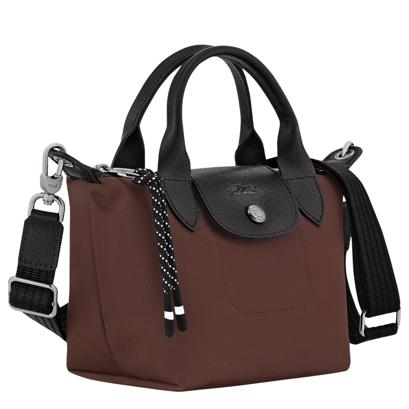 Sac &agrave; main XS Le Pliage Energy , Toile recycl&eacute;e - Cacao  - Vue 3 de 7
