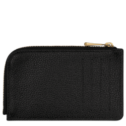 Le Foulonné Card holder , Black - Leather
