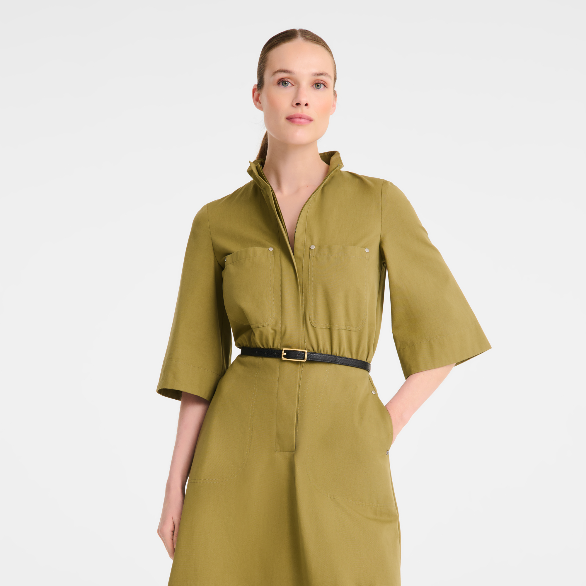 null Midi dress, Lichen