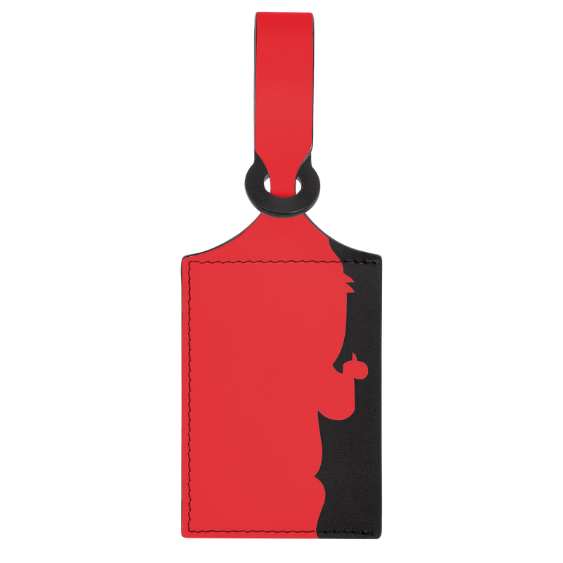 LGP Travel Luggage tag , Red - Leather  - View 1 of 2