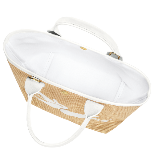 Le Panier Pliage S Basket bag , White - Canvas - View 5 of  5