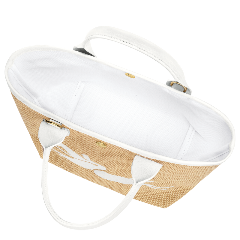 Le Panier Pliage S Basket bag , White - Canvas  - View 5 of  5