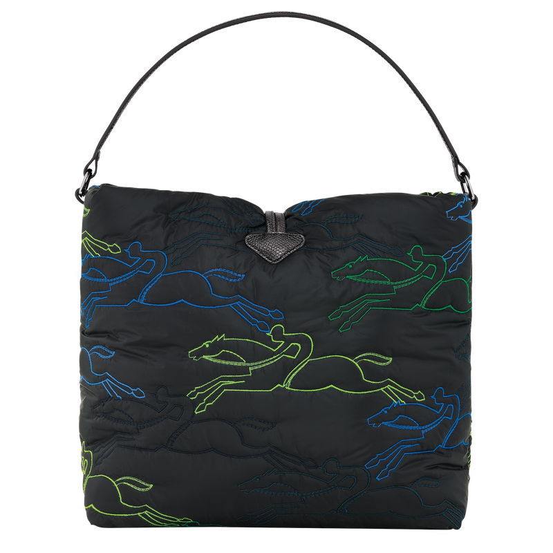 Roseau Essential L Bucket bag , Black - Canvas  - View 4 of  5