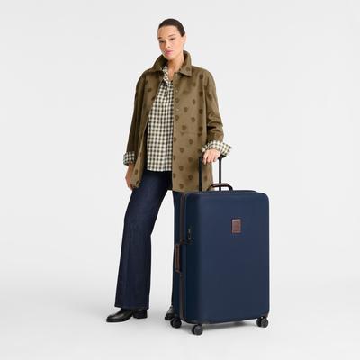 Koffer XL Boxford , Recyceltes Canvas - Blau