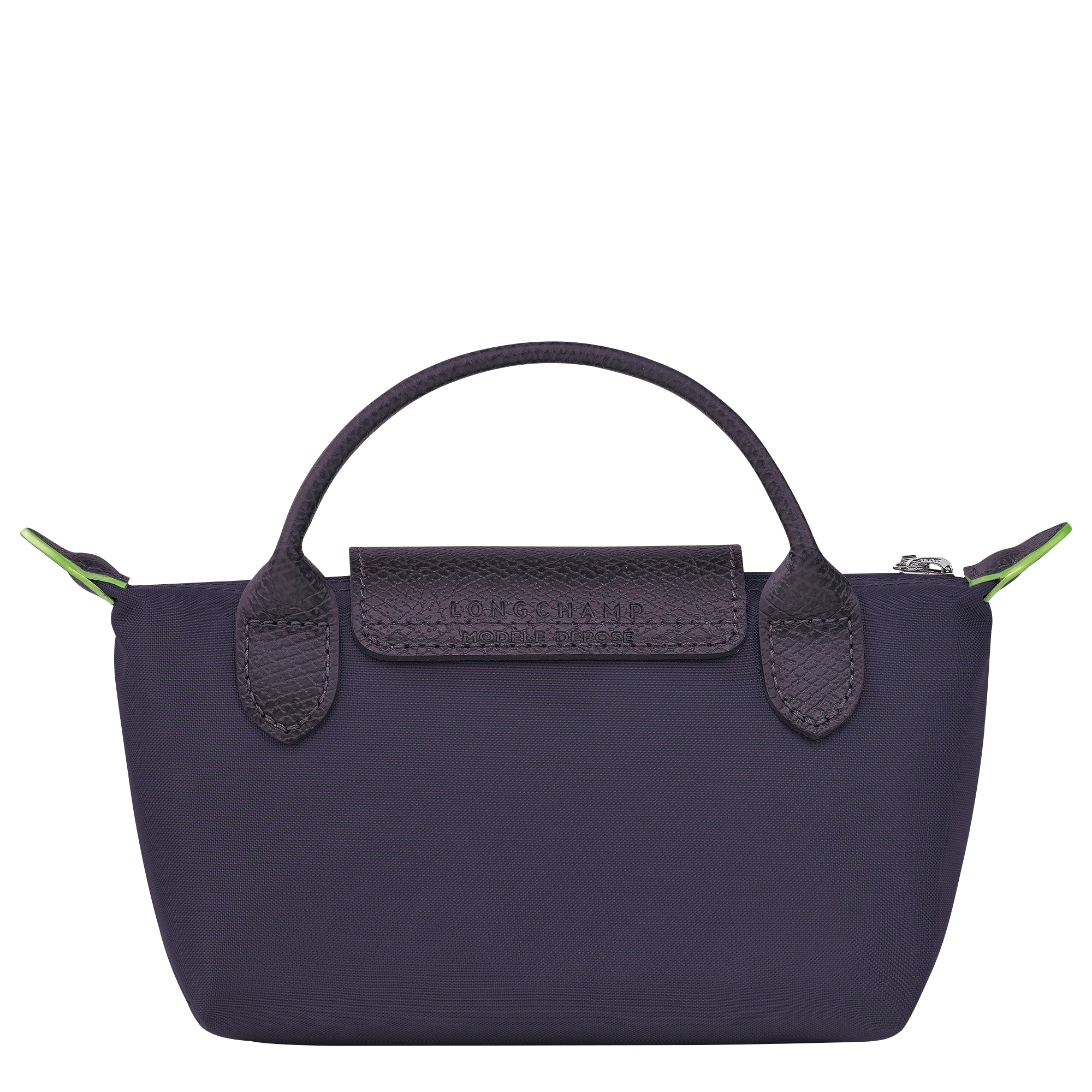 Le Pliage Green Pouch with handle, Bilberry